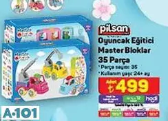 PİLSAN OYUNCAK EĞİTİCİ MASTER BLOKLAR 35 PARÇA